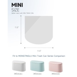 MONGTINGLU Mini Trash Bags for Mini Trash Can, 0.5 Gal 150 Counts / 5 Rolls Mini Trash Bags for Small Desktop Garbage can, Fit to 2 Liter or Less Trash Can (Clear) MONGTINGLU Mini Trash Bags for Mini Trash Can, 0.5 Gal 150 Counts / 5 Rolls Mini Trash Bags for Small Desktop Garbage can, Fit to 2 Liter or Less Trash Can (Clear)
