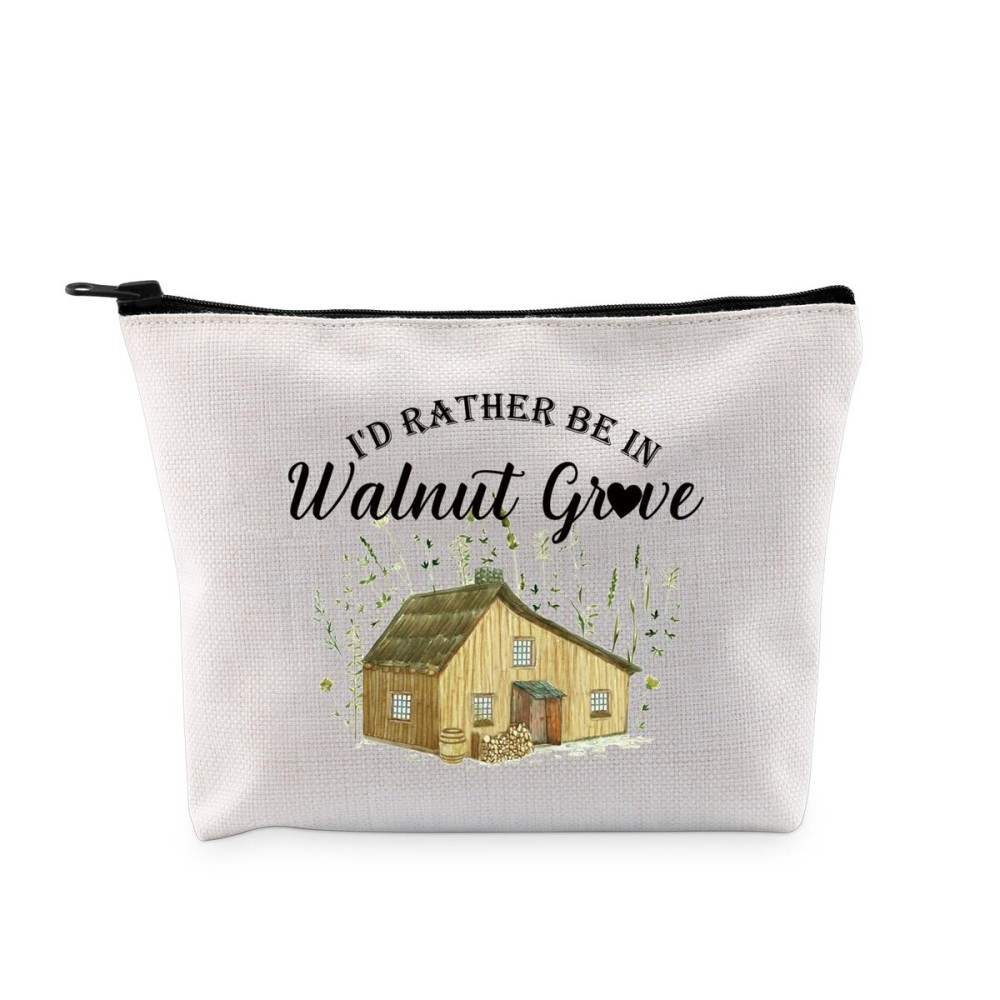 G2TUP TV Show Inspired Gift Id Rather Be In W Makeup Bag Book Fan Cosmetic Bag Novel Book Gift Zipper Travel Bag