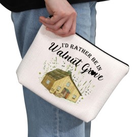G2TUP TV Show Inspired Gift Id Rather Be In W Makeup Bag Book Fan Cosmetic Bag Novel Book Gift Zipper Travel Bag