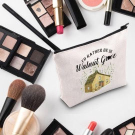 G2TUP TV Show Inspired Gift Id Rather Be In W Makeup Bag Book Fan Cosmetic Bag Novel Book Gift Zipper Travel Bag
