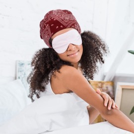 Sintege 6 Pcs Satin Lined Bonnet Sleep Cap for Women Men African Silk Soft Beanie Hair Sleep Wrap for Natural Curly Braids(Stylish Patterns)