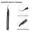 SZELES Diamond Grip Tweezers Lash Eyelash Extension Tweezers Isolation Volume Straight Tweezers Professional Artist Tech Work Kit make-up Nail Lash Tools (ES-05-B)