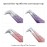 SZELES Fiber Tip Tweezers Diamond Grip Eyelash Extensions Tweezer Anti-Slip solation Volume Lash Tweezers For Lash Tweezers (FTT2-PURPLE)