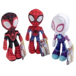 Marvel Spidey & His Amazing Friends 8 Plush 3-Pack Set - Spider-Man, Miles Morales, Gwen Stacy Ghost - Officially Licensed Stuffed Animal Toy Figures - Spider-Verse Gift for Kids, Boys, Girls