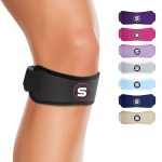 Sleeve Stars Patellar Tendon Support Strap Osgood Schlatter Knee Brace for Youth, Knee Brace for Women & Men, Swedish Brand Knee Strap Patella Tendon Support, Kids Knee Brace 3 Lengths (Pair/Black)