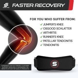 Sleeve Stars Patellar Tendon Support Strap Osgood Schlatter Knee Brace for Youth, Knee Brace for Women & Men, Swedish Brand Knee Strap Patella Tendon Support, Kids Knee Brace 3 Lengths (Pair/Black) Sleeve Stars Patellar Tendon Support Strap Osgood Schlatter Knee Brace for Youth, Knee Brace for Women & Men, Swedish Brand Knee Strap Patella Tendon Support, Kids Knee Brace 3 Lengths (Pair/Black)