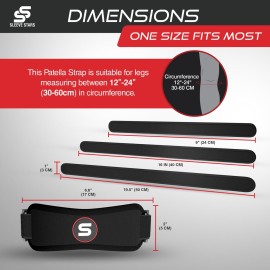 Sleeve Stars Patellar Tendon Support Strap Osgood Schlatter Knee Brace for Youth, Knee Brace for Women & Men, Swedish Brand Knee Strap Patella Tendon Support, Kids Knee Brace 3 Lengths (Pair/Black) Sleeve Stars Patellar Tendon Support Strap Osgood Schlatter Knee Brace for Youth, Knee Brace for Women & Men, Swedish Brand Knee Strap Patella Tendon Support, Kids Knee Brace 3 Lengths (Pair/Black)