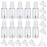 Irenare 10 Pcs Refillable Empty Nail Polish Bottles with Brush Mixing Marble Conservation Insert and Brush Top Plastic Nail Polish Container, Clear (20 ml)