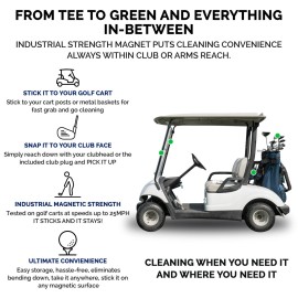 TAG Golf Co Magnetic Golf Towel - Signature Size - Camo Series - Blue Steel - Golf Training Aid - Industrial Strength Magnet - Stick it to Your Club or Putter