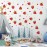 SAOMOUR Strawberry Decor 92 Pieces Stickers, PVC Material, Waterproof, Custom Style, Wall Stickers
