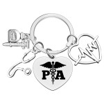 Xiahuyu Physician Assistant Gifts PA Physician Assistant Keychain Physician Assistant Graduation gift PA Student Gift Physician Assistant Appreciation Gift PA Week Gift Christmas Birthday Gift