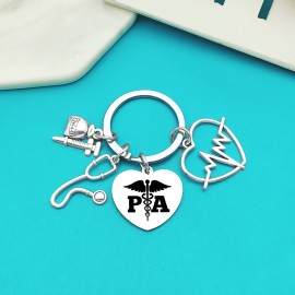 Xiahuyu Physician Assistant Gifts PA Physician Assistant Keychain Physician Assistant Graduation gift PA Student Gift Physician Assistant Appreciation Gift PA Week Gift Christmas Birthday Gift