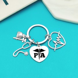 Xiahuyu Physician Assistant Gifts PA Physician Assistant Keychain Physician Assistant Graduation gift PA Student Gift Physician Assistant Appreciation Gift PA Week Gift Christmas Birthday Gift