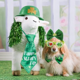 BELSITA St.Patricks Day Headbands Shamrock Hair Hoop Green Glitters Bows Shamrock Head Boppers for St.Patricks Day Party Hair Accessories Lucky Hairbands Irish Costume Party Gifts