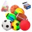 7-Piece Soft Ball Set for Toddlers & Kids (Ages 1-6) - Includes 5 Playground Balls, Soccer, Football & Basketball - Great for Home, Yard, Pool, Classroom & Park for Boys & Girls