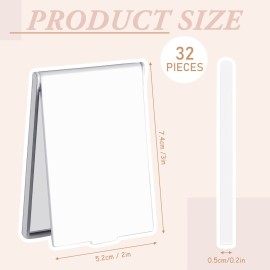 Queekay 32 Pcs Pocket Mirror Bulk Folding Compact Mini Mirror for Women Makeup Travel Cosmetic, 2 x 3 x 0.2 Inch(White) Queekay 32 Pcs Pocket Mirror Bulk Folding Compact Mini Mirror for Women Makeup Travel Cosmetic, 2 x 3 x 0.2 Inch(White)