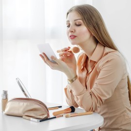 Queekay 32 Pcs Pocket Mirror Bulk Folding Compact Mini Mirror for Women Makeup Travel Cosmetic, 2 x 3 x 0.2 Inch(White) Queekay 32 Pcs Pocket Mirror Bulk Folding Compact Mini Mirror for Women Makeup Travel Cosmetic, 2 x 3 x 0.2 Inch(White)