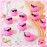 Sosation 48 Pack Mini Rubber Ducks with Sunglasses Sets Squeaky Bath Toys Float Bathtub Duckies for Little One Birthday Party Favors Class Carnival Prizes Car Decor(Pink)