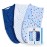 3 Pack Baby Swaddle 3-6 Months - Infant Adjustable Newborn Swaddles Blanket Baby Girl Boy, Swaddling Wrap Blanket Sleep Sack for Newborn-Blue