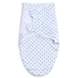 3 Pack Baby Swaddle 3-6 Months - Infant Adjustable Newborn Swaddles Blanket Baby Girl Boy, Swaddling Wrap Blanket Sleep Sack for Newborn-Blue