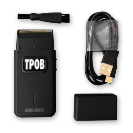 TPOB Mini Skull Single Shaver Compact Design That can fit in Your Pocket with a Turbo Charged Motor, Perfect for Both Professional and at-Home use (Black) TPOB Mini Skull Single Shaver Compact Design That can fit in Your Pocket with a Turbo Charged Motor, Perfect for Both Professional and at-Home use (Black)