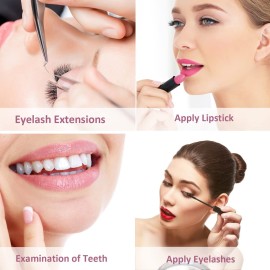 BUCICE Large Lash Mirror for Eyelash ExtensionDetachable Eyelash Mirror Stainless Steel Eyelash Makeup Mirror lash Extension Supplies & Tool