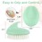 Dry Brushing Body Exfoliating Brush, Anti Slip Body Scrubber for Shower, Never Mold Shower Body Cleaning Brush for Deep Cleansing & Soften Skin, Improve Circulation (Green)