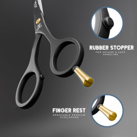 The Cut Factory- 6.5 Professional Hair Scissors - High Carbon 420 Stainless Steel Hair Cutting Scissors, Ultra-Sharp Barber Shears for Salon & Home - Ergonomic for Men, Women, Kids & Babies