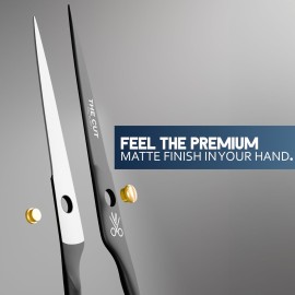 The Cut Factory- 6.5 Professional Hair Scissors - High Carbon 420 Stainless Steel Hair Cutting Scissors, Ultra-Sharp Barber Shears for Salon & Home - Ergonomic for Men, Women, Kids & Babies