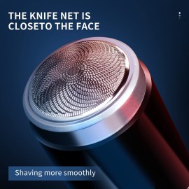 Mini Shaver Portable Electric Shavers for Men USB Rechargeable Beard Trimmer Small Size One-Button Use Pocket Foil Razors Suitable for Home Travel Car