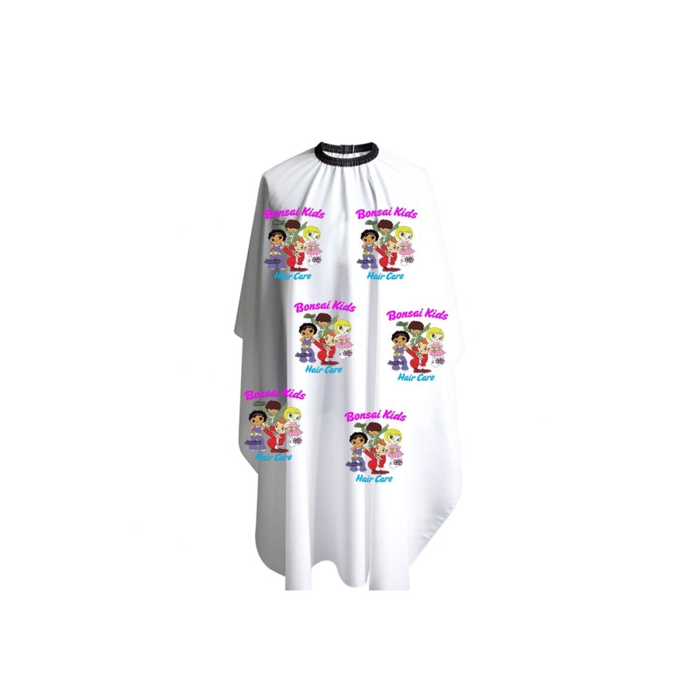 Bonsai Kids Haircut Cape - Kids - Toddlers - Children | Water Resistant Adjustable Neck Closure - Home and Salon