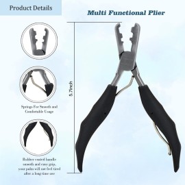 Fusion Bond Crusher Tool for Keratin Hair Extensions Flat Tip Pre-Bonded Hair Extension Pliers Professional Hair Loop & Styling Tool Fusion Bond Crusher Tool for Keratin Hair Extensions Flat Tip Pre-Bonded Hair Extension Pliers Professional Hair Loop & Styling Tool