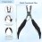Fusion Bond Crusher Tool for Keratin Hair Extensions Flat Tip Pre-Bonded Hair Extension Pliers Professional Hair Loop & Styling Tool