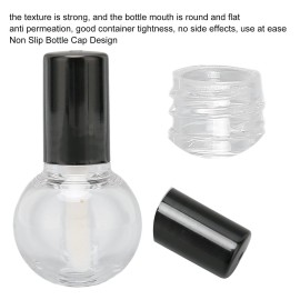 Dioche 10Pcs 5ml Lip Gloss Tubes with Wand, DIY Lip Balm Container, Cute Ball Type Plastic Refillable Lip Gloss Bottle for Lipstick Samples, Lip Balms, Wholesale Business