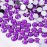 1500 Pieces SS16 4mm Flatback Rhinestones Clear Glass Round Gems Crystals for Nail Art DIY Crafts Clothes Shoes Bags Purple