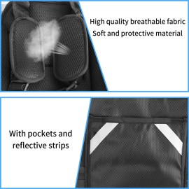 KQSNBG Adjustable Harness, Prevent Passengers from Falling for ATV,Snowmobile,Grey