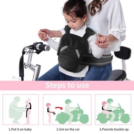 KQSNBG Adjustable Harness, Prevent Passengers from Falling for ATV,Snowmobile,Grey