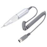 Electric Nail Drill Pen Handle Machine, Drill Polishing Replacement Handle Handpiece, Manicure Pedicure Polishing Shape Tools Design (White)