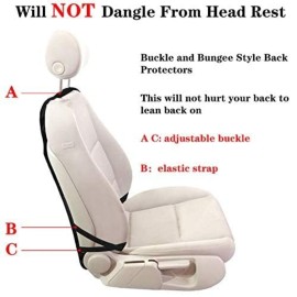 Kick Mats Back Seat Protector, 1Pc Waterproof Oxford Seat Back Protector, Car Seat Back Protector for Kids, Back of Seat Protector for Kids Feet Car Seat (1pc-3 Pockets)