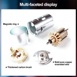 775 DC Motor 12v DC Motor High Torque DC Motor Max 20000 RPM Dual Ball Bearings Quiet Power Wheels Motor Upgrade DC Motorwith Bracket (D Shaft Motors-2Pack)