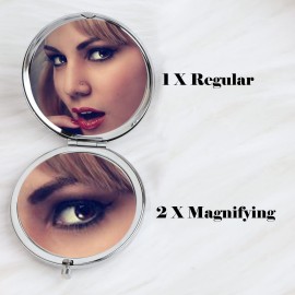 Lywjyb Birdgot Meme Compact Makeup Mirror Grandmother Birthday Gift from Granddaughter Grandson (Meme Mirr)