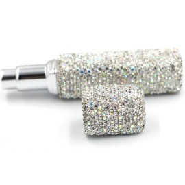 Bestbling Bling Bling Empty Portable spray bottle, cosmetic Perfume spray bottle spray essential oil bottle glass perfume bottle 12ML (Silver)