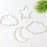 Kathfly4 Pieces Boho Nursery Cloud Star Wall Decor Wooden Babyroom Moon Rattan Wall Decor Wooden Rainbow for Children Baby Kids Boys Girls Bedroom Nursery Pendant(Cloud Moon Star)