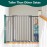 BABELIO 36 Inch Tall Metal Baby Gate, 29-48 Auto Close Pressure Mounted Dog Gate, Gray
