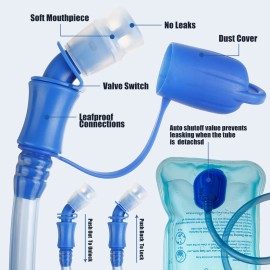 3 Pack Hydration Backpack with 2l Water Bladder,Hydration Pack with Bladder Hiking Running Cycling Biking Water Backpack Bag for Men and Women(Black, Blue, Red)