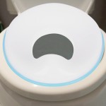 Veemoon Potty Training Seat with Splash Guard Non-slip Potty Training Toilet Seat Cover with Hook for Baby Toddlers Kids Sky-blue