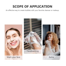 DOITOOL Face Wash Foam Maker for Face Wash, Facial Foamer Face Foam Maker Cute Foam Whip Maker, Facial Cleansing Tool Deep Skincare Cleaner Tools for Travel Household, Pink