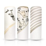 MODERN BABY 3 Pack Hooded Baby Bath Towel Set for Newborns Infants & Toddlers, Boys & Girls Baby Hooded Towels