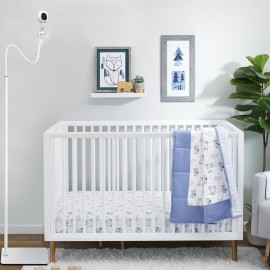 iTODOS Baby Monitor Floor Stand Holder Mount Compatible with Infant Optics DXR-8 Pro,Nanit Pro & Flex Stand,HelloBaby,Momcozy,eufy,Motorola,VAVA,Owlet,Keep Baby Away from Touching,More Safety