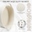Suttmin 6 Pcs Small Woven Basket 12 x 8 x 5 Empty Gift, Cotton Rope Storage, Decorative Dog Cat, Cute Oval Basket for Bedroom Living Room Organizing(White)